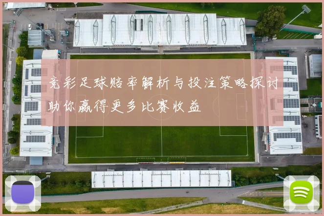 竞彩足球赔率解析与投注策略探讨助你赢得更多比赛收益